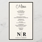 Bruiloft Monogram Gepersonaliseerd repetitie Diner (Voorkant)