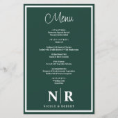 Bruiloft Monogram Gepersonaliseerd repetitie Diner (Voorkant)