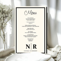 Bruiloft Monogram Gepersonaliseerd repetitie Diner