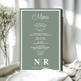 Bruiloft Monogram Gepersonaliseerd repetitie Diner