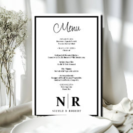 Bruiloft Monogram Gepersonaliseerd repetitie Diner