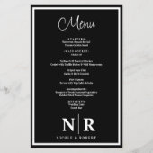 Bruiloft Monogram Gepersonaliseerd repetitie Diner (Voorkant)