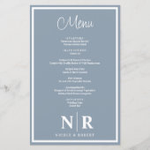 Bruiloft Monogram Gepersonaliseerd repetitie Diner (Voorkant)