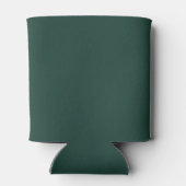 Bruiloft Monogram Minimalist Emerald Groen Goud Blikjeskoeler (Achterkant)