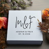 Bruiloft Monogram Moderne Script Namen Rubberstempel