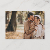 Bruiloft Monogram RSVP QR Code Foto Elegant Informatiekaartje (Achterkant)