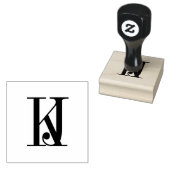 Bruiloft Monogram stempel (Gestempeld)