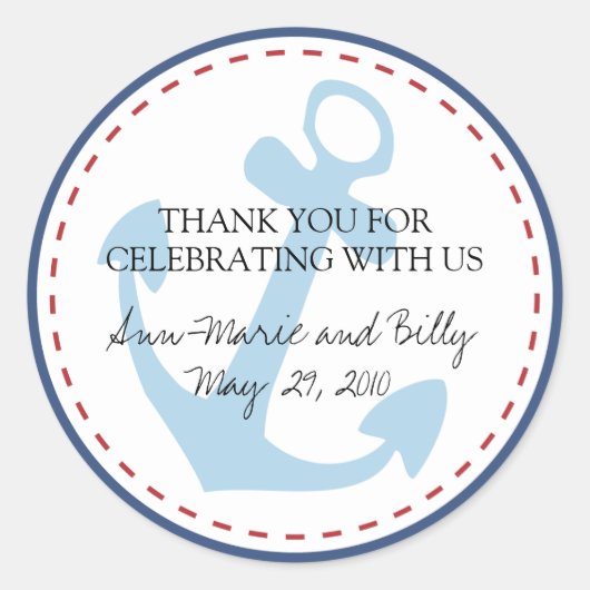 Bruiloft Monogram Sticker - personaliseren! (Voorkant)