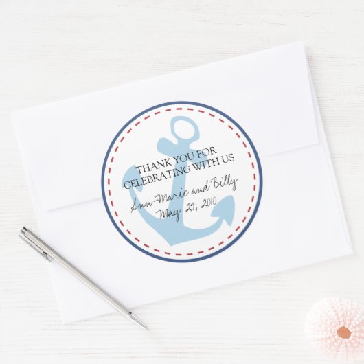 Bruiloft Monogram Sticker - personaliseren! (Envelop)