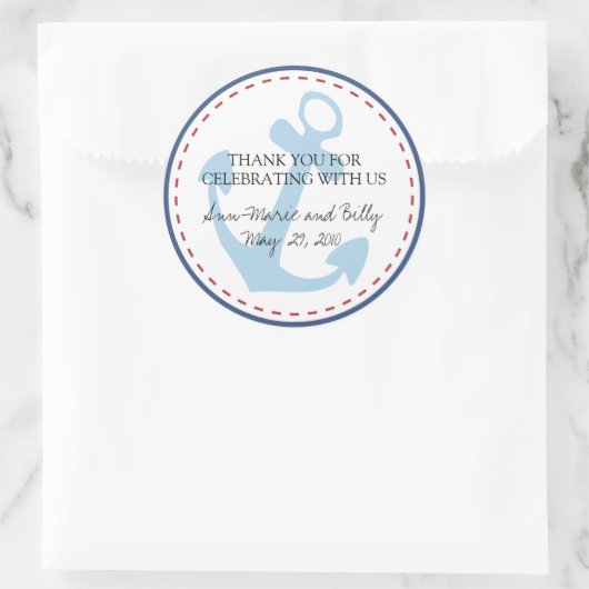 Bruiloft Monogram Sticker - personaliseren! (Tas)