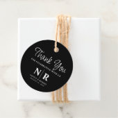 Bruiloft Monogram Welkom Gift Bag of Mand Bedankjes Labels (In situ)