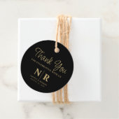 Bruiloft Monogram Welkom Gift Bag of Mand Bedankjes Labels (In situ)