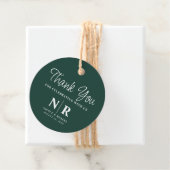 Bruiloft Monogram Welkom Gift Bag of Mand Bedankjes Labels (In situ)