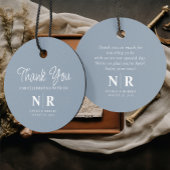 Bruiloft Monogram Welkom Gift Bag of Mand Bedankjes Labels