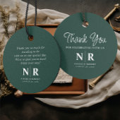 Bruiloft Monogram Welkom Gift Bag of Mand Bedankjes Labels