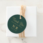 Bruiloft Monogram Welkom Gift Bag of Mand Bedankjes Labels (In situ)