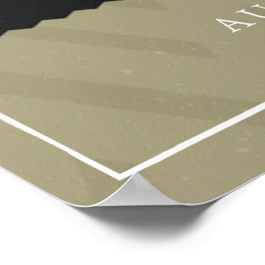 Bruiloft Monogram Wijnen Kaas Poster (Hoek)