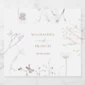 bruiloft Mousserende Wijn label Sparkling Wijnetiket (Enkel label)