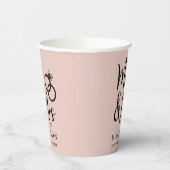 Bruiloft Mr. Mrs Blush Pink Papieren Bekers (Links)