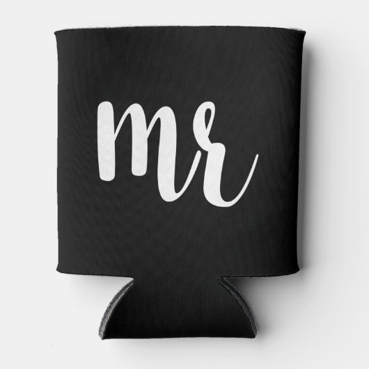 Bruiloft Mr. & Mrs bruidegom Blikjeskoeler (Voorkant)