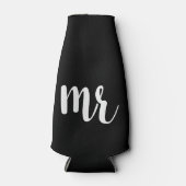 Bruiloft Mr. & Mrs bruidegom Flesjeskoeler (Voorkant)