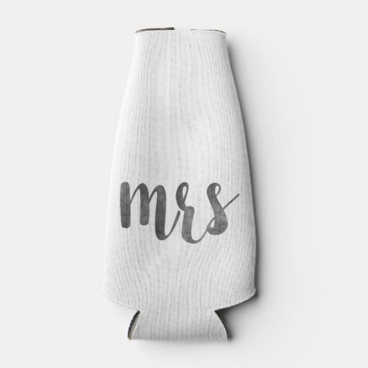 Bruiloft Mr. & Mrs bruidegom Flesjeskoeler (Voorkant)