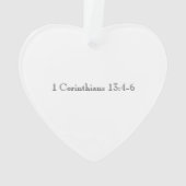 Bruiloft MR&MRS NAAM DATE VERSE Love Keepsake Ornament (achterkant)