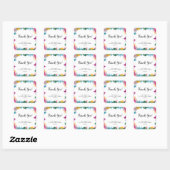 Bruiloft Multicolor Bladeren Bruidsuitnodiging Vierkante Sticker (Vel)