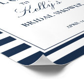 Bruiloft Naar Nautical Strand Thema Welkomstbord Poster (Hoek)