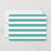 Bruiloft Nautisch Anker Blauwgroen RSVP Gold (Achterkant)