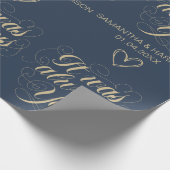 Bruiloft nautische gunst klassiek het was altijd j cadeaupapier (Hoek)