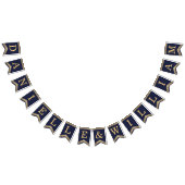 Bruiloft Navy Blauw Goud Namen  Rozen Elegant Vlaggetjes (Alle)