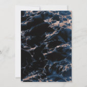 BRUILOFT | Navy Blue Roos Gold Geode Waterverf (Achterkant)