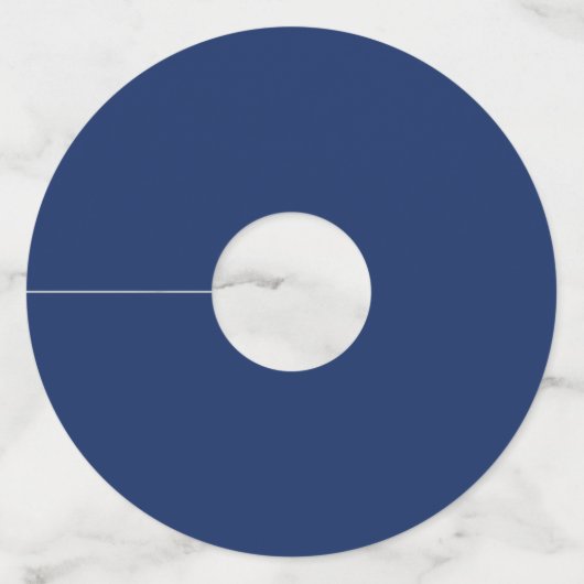 Bruiloft Navy Bourgogne Wine Dank u Labels (Achterkant)