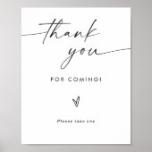 Bruiloft neem alsjeblieft één teken, huwelijksguns poster (Voorkant)