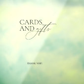 Bruiloft Neem een Gifts Spiegel Decal Sign Script (Vel 3)