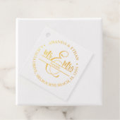 Bruiloft nieuw adres bedankjes labels (Met doos)