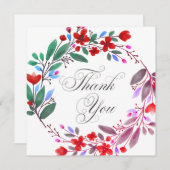 Bruiloft of douche Dank u kaarten (Voorkant / Achterkant)