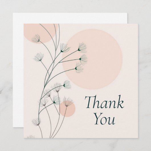 Bruiloft of douche Dank u kaarten (Voorkant / Achterkant)