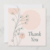 Bruiloft of douche Dank u kaarten (Voorkant)