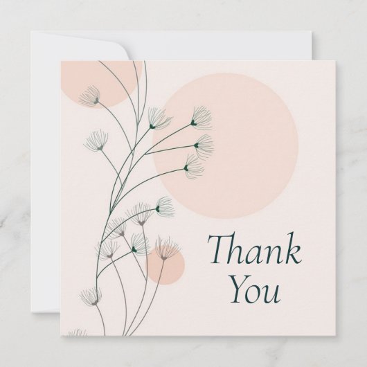 Bruiloft of douche Dank u kaarten (Voorkant)