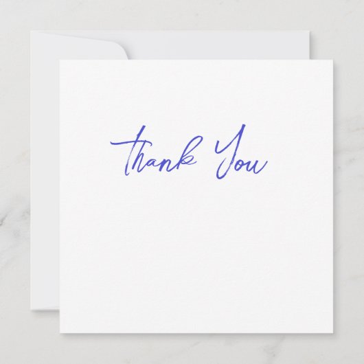 Bruiloft of douche Dank u kaarten (Achterkant)