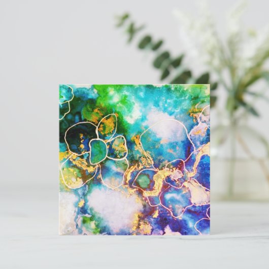 Bruiloft of douche Dank u kaarten (Staand voorkant)