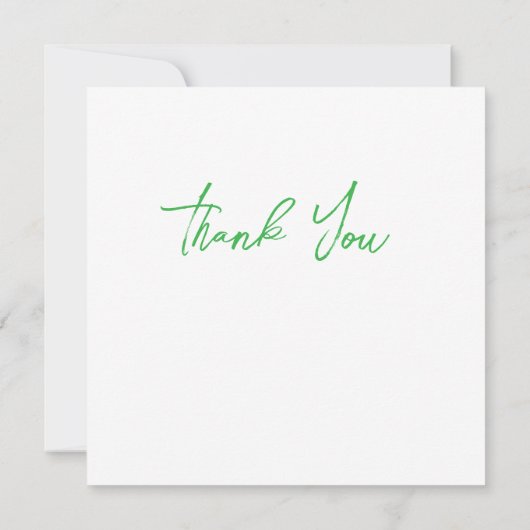 Bruiloft of douche Dank u kaarten (Achterkant)