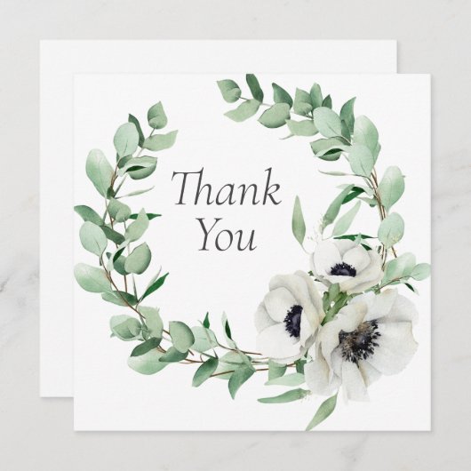 Bruiloft of douche Dank u kaarten (Voorkant / Achterkant)