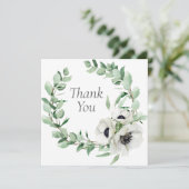 Bruiloft of douche Dank u kaarten (Staand voorkant)