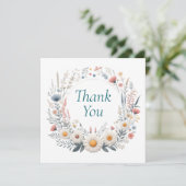 Bruiloft of douche Dank u kaarten (Staand voorkant)