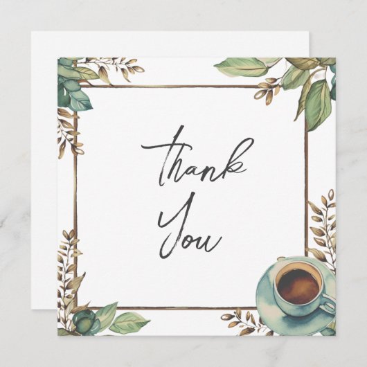 Bruiloft of douche Dank u kaarten (Voorkant / Achterkant)