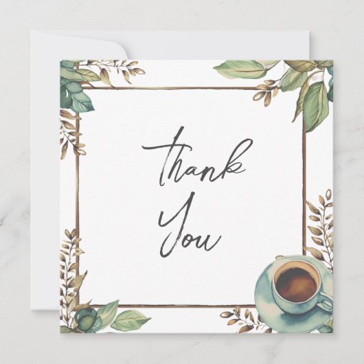 Bruiloft of douche Dank u kaarten (Voorkant)