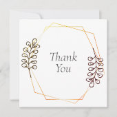 Bruiloft of douche Dank u kaarten (Voorkant)
